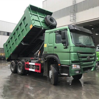 6X4 HOWO Sinotruk 371 camión descargador con sistema de dirección Zf8118 y certificación ISO