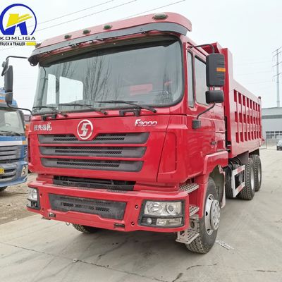 Camión de descarga pesado Shacman usado con 20cbm, dimensiones de cubo 5600X2300X1500 y ≤5 asientos