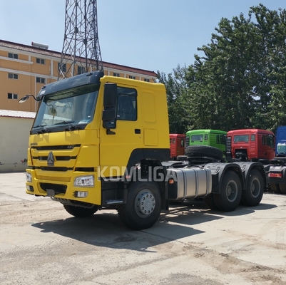 HOWO 10 Rueda de tracción de camión cabeza de primer mover con remolque cabina de aire acondicionado y personalización