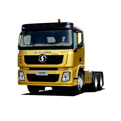 6X4 rueda motriz Shacman X3000 Prime Mover Camión tractor de color dorado