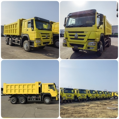 Camiones de tiradores usados HOWO 371HP 6X4 camión de descarga con transmisión manual en África