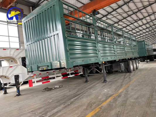 Certificación del CCG Semirremolque de cama plana para transporte Fuwa 3 ejes 30-100t Recinto