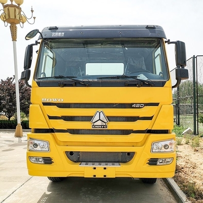 Euro4 Sinotruk HOWO 420HP Camión tractor eléctrico terminal con certificación de neumáticos ECE