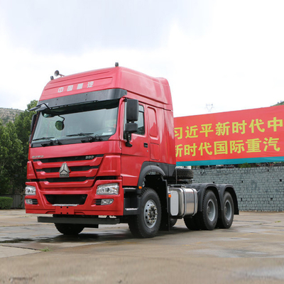 Sinotruck diesel HOWO 371HP 375HP Tractor de cabeza 6X4 Camión pesado con eje delantero 9 toneladas