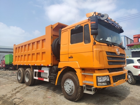 6X4 Usado Shacman Tipper Truck con 380HP motor diesel y sistema hidráulico a un precio asequible