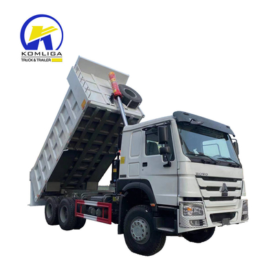 Estilo de elevación delantera 20 metros cúbicos Sinotruck HOWO camión descargable con volante LHD / Rhd