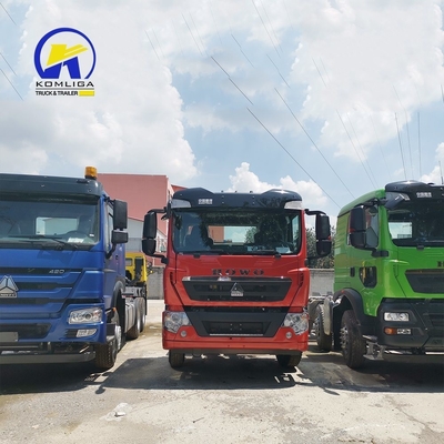 6.5 Relación de velocidad Camión sino HOWO 6X4 Camión tractor con piezas