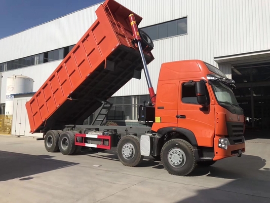 371HP Sinotruck 40 Ton 12 neumáticos HOWO camión de descarga con cámara de visión trasera y color azul