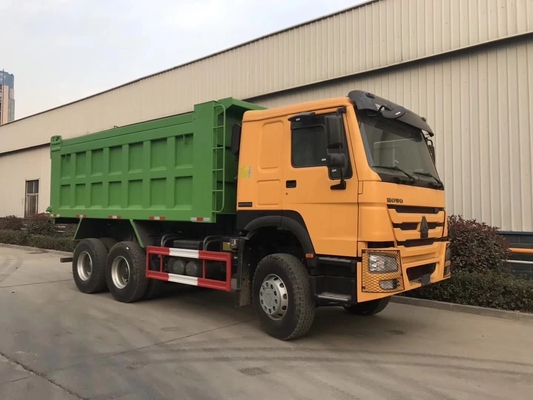 10 neumáticos azules 6X4 25 30 toneladas de extremo del lado HOWO camión de contenedores usados con motor Wd615.47.D12. ¿Qué quieres decir?42