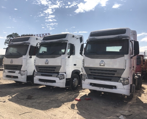 16 toneladas de eje trasero y neumático 420HP 6X4 Usado Sinotruk HOWO A7 camión tractor para su beneficio