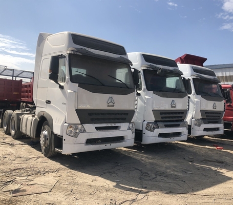 16 toneladas de eje trasero y neumático 420HP 6X4 Usado Sinotruk HOWO A7 camión tractor para su beneficio