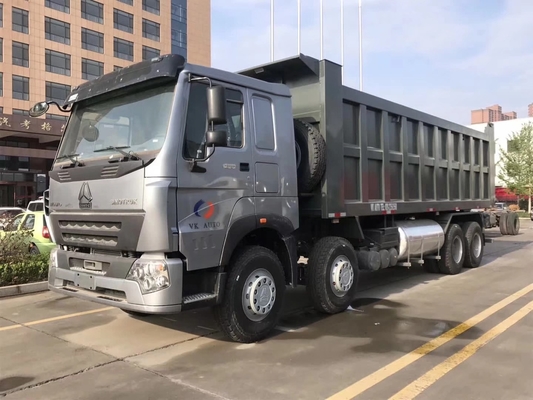 Certificado ISO 12 ruedas 8X4 Sinotruck 40 metros cúbicos camión de remate con eje delantero Hf9