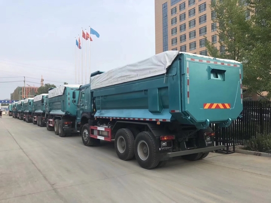 Sinotruk 380HP HOWO Dump Truck en Filipinas con cabina Hw76 y certificación de neumáticos DOT
