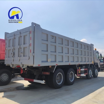 8X4 371HP HOWO camión de descarga sino camión de tirador usado con levantamiento hidráulico de tirador ventral