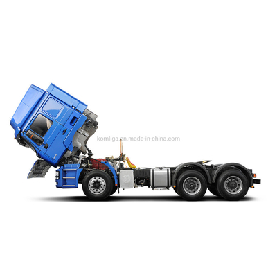 Hombre 16 toneladas de dos etapas de reducción del engranaje eje trasero Shacman F3000 6X4 380HP cabeza de camión usado