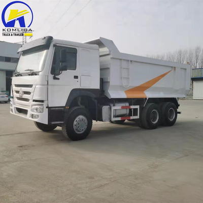 Transmisión manual de 6×4 ruedas motrices Forland Sinotruk 371 375 camión de basura en África