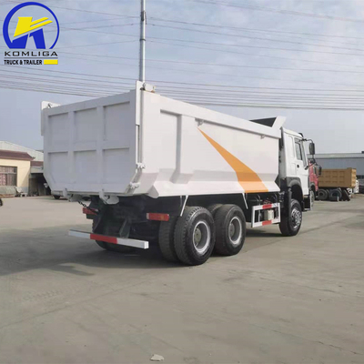 Transmisión manual de 6×4 ruedas motrices Forland Sinotruk 371 375 camión de basura en África