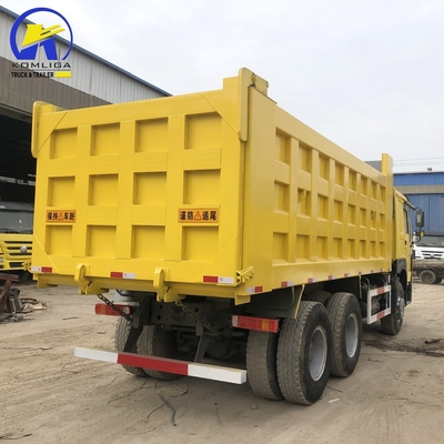 Transmisión manual de 6×4 ruedas motrices Forland Sinotruk 371 375 camión de basura en África