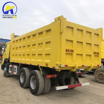 Transmisión manual de 6×4 ruedas motrices Forland Sinotruk 371 375 camión de basura en África
