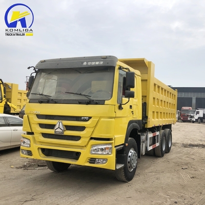 Transmisión manual de 6×4 ruedas motrices Forland Sinotruk 371 375 camión de basura en África
