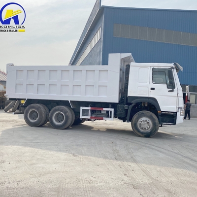 6X4 Sinotruk HOWO camión de descarga usado / remachador 371HP 375HP con una cabina para dormir y aire acondicionado
