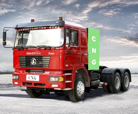 Euro 2 380HP 420HP 6*4 Shacman CNG Tractor Truck para las necesidades de transporte