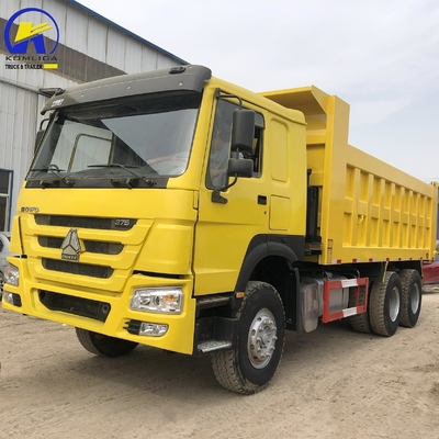 Sinotruck 6X4 371HP HOWO camión de descarga con diseño de neumáticos radiales y motor de alta capacidad