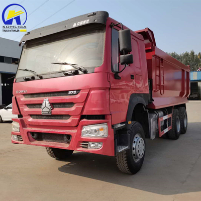 Nigeria Ghana HOWO 375HP Sinotruk camión de descarga usado con cabina Hw76 y 351-450 caballos de fuerza