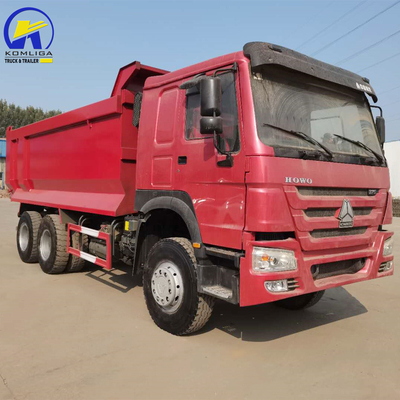 Nigeria Ghana HOWO 375HP Sinotruk camión de descarga usado con cabina Hw76 y 351-450 caballos de fuerza