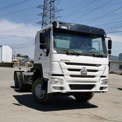 Excelente estado Sinotruk HOWO de segunda mano cabeza de semirremolque con 2 marchas traseras