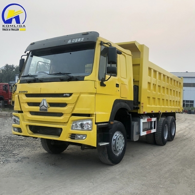 2016 Usado Sino Dump Truck LHD Rhd Eje trasero Hc16 Motor Wd615.47.D12.42 375 CV 371 CV