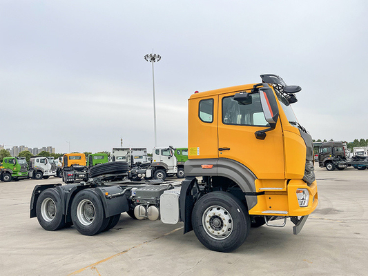Capacidad de carga de 40 a 60 toneladas Sinotruk HOWO Tractor Truck Head para remolque Wd615.47 Motor