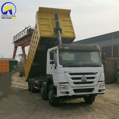 Eje delantero 9 toneladas Capacidad de carga Sinotruk HOWO 40 toneladas camión de descarga usado 8500*2500*3400mm