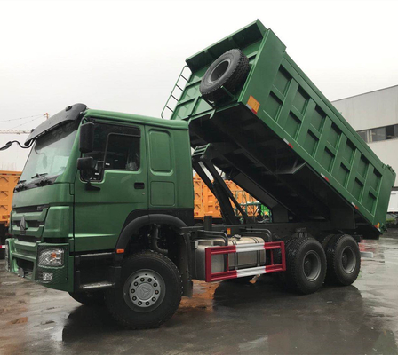 6X4 HOWO Sinotruk 371 camión descargador con sistema de dirección Zf8118 y certificación ISO