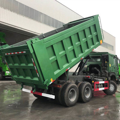 6X4 HOWO Sinotruk 371 camión descargador con sistema de dirección Zf8118 y certificación ISO