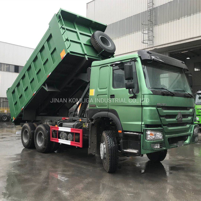 Camiones de descarga Sinotruk HOWO 336HP Euro 2 Transmisión manual de elevación delantera