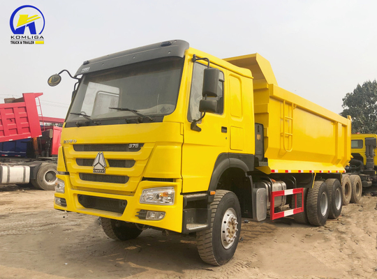 Utilizado HOWO 6X4 camión de descarga 375 HP Mano izquierda de conducción camión de minería con motor D12.42