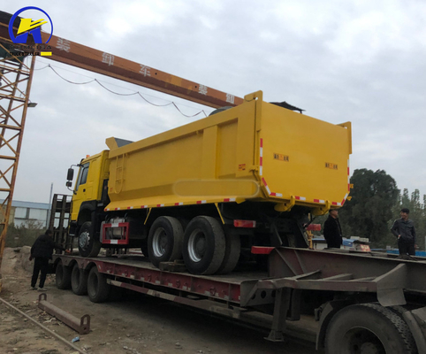 Utilizado HOWO 6X4 camión de descarga 375 HP Mano izquierda de conducción camión de minería con motor D12.42