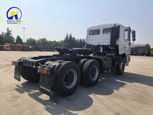 Cabeza de camión Shacman Trator para remolque de trabajo pesado con motor Cummins Isme 420 asientos del motor ≤5