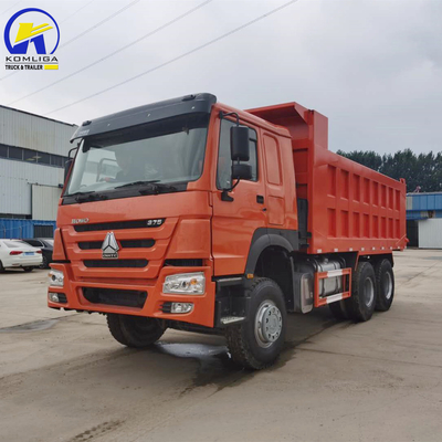 Tipo de transmisión manual Sinotruck usado HOWO 6X4 camión de descarga 371HP Tipper en buenas condiciones