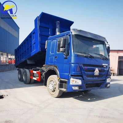 Transmisión manual 375HP Sinotruk 6X4 camión de descarga con capacidad de carga de 16 toneladas