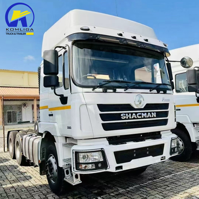 Hombre 16 toneladas de dos etapas de reducción de engranaje 6.5 relación de velocidad Shacman 6X4 Prime Mover Head Truck