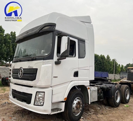 Hombre 16 toneladas de dos etapas de reducción de engranaje 6.5 relación de velocidad Shacman 6X4 Prime Mover Head Truck