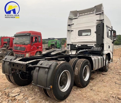 Hombre 16 toneladas de dos etapas de reducción de engranaje 6.5 relación de velocidad Shacman 6X4 Prime Mover Head Truck