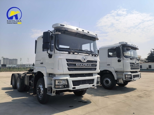 10 ruedas de carga pesada Shacman Tractor Truck Head con asientos ≤ 5 y capacidad del motor &gt; 8L