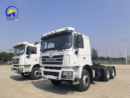 10 ruedas de carga pesada Shacman Tractor Truck Head con asientos ≤ 5 y capacidad del motor &gt; 8L