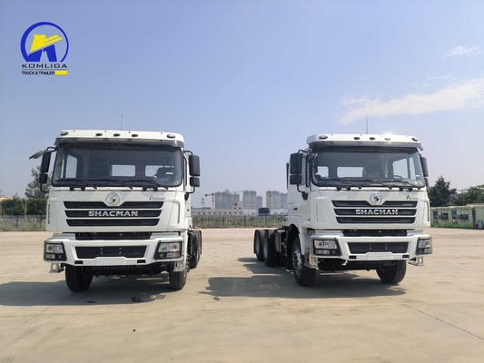 10 ruedas de carga pesada Shacman Tractor Truck Head con asientos ≤ 5 y capacidad del motor &gt; 8L