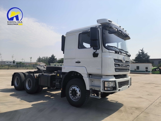 10 ruedas de carga pesada Shacman Tractor Truck Head con asientos ≤ 5 y capacidad del motor &gt; 8L