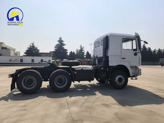 10 ruedas de carga pesada Shacman Tractor Truck Head con asientos ≤ 5 y capacidad del motor &gt; 8L