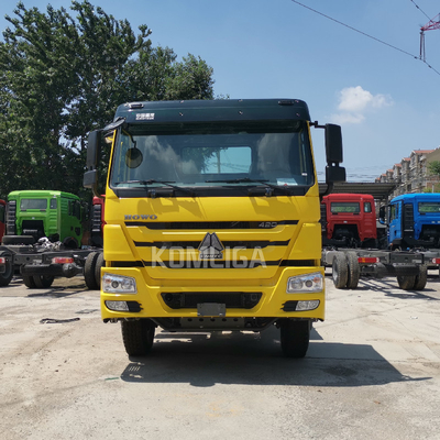 HOWO 10 Rueda de tracción de camión cabeza de primer mover con remolque cabina de aire acondicionado y personalización